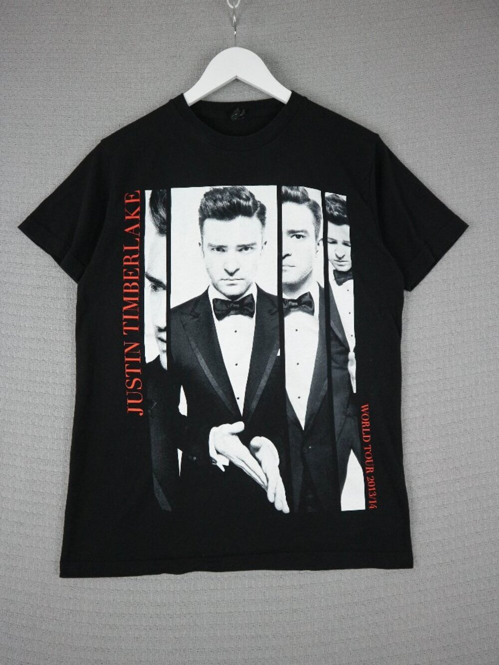 Justin Timberlake Tour 2013/2014 Black Tee Mens Medium
